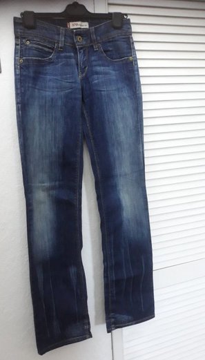 LEVIS STRAUSS STRAIGHT FIT 570 GERADES BEIN STRETCHHOSE JEANS HÜFTJEANS JEANSHOSE 27/34 34 XS