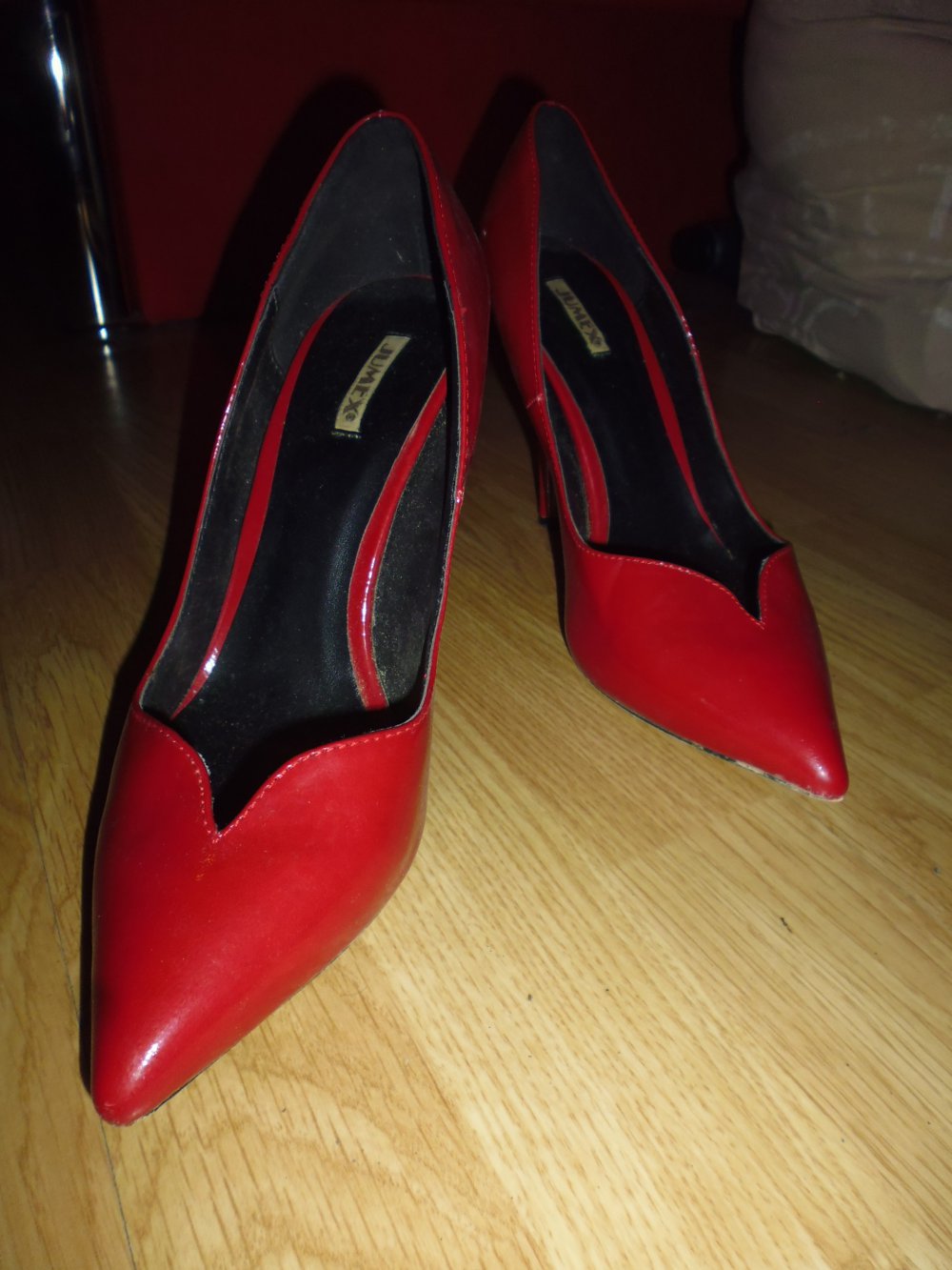 rote High Heels Pumps Gr. 39