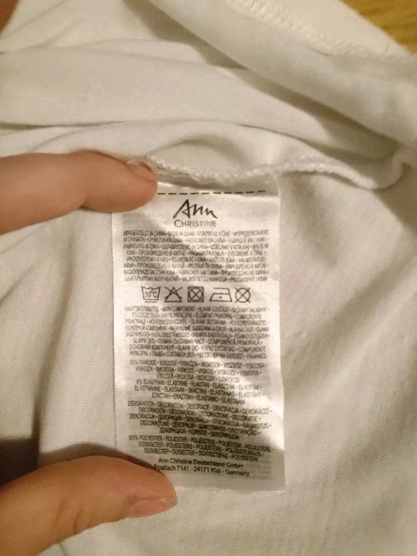 Bluse Top | Gr. XS 34 | weiß | Ann Christine