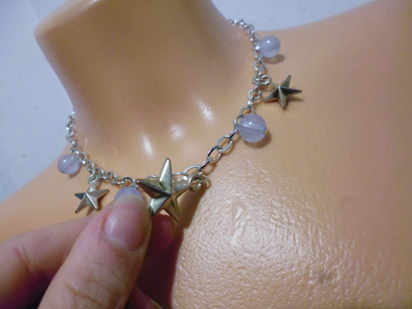 Sterne Halskette | silber blau | auch als Armkette