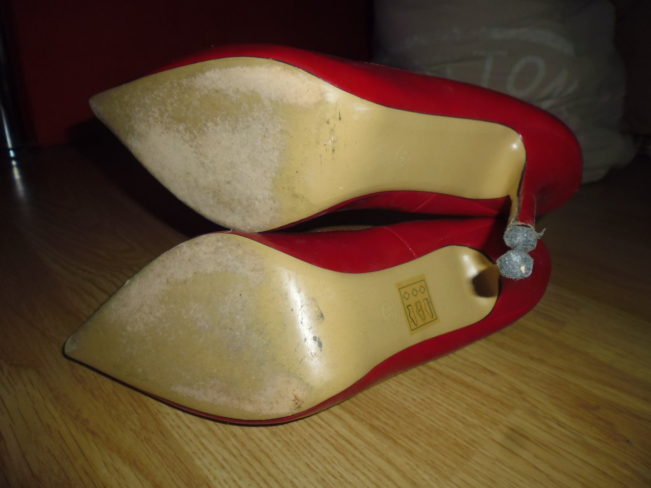 rote High Heels Pumps Gr. 39