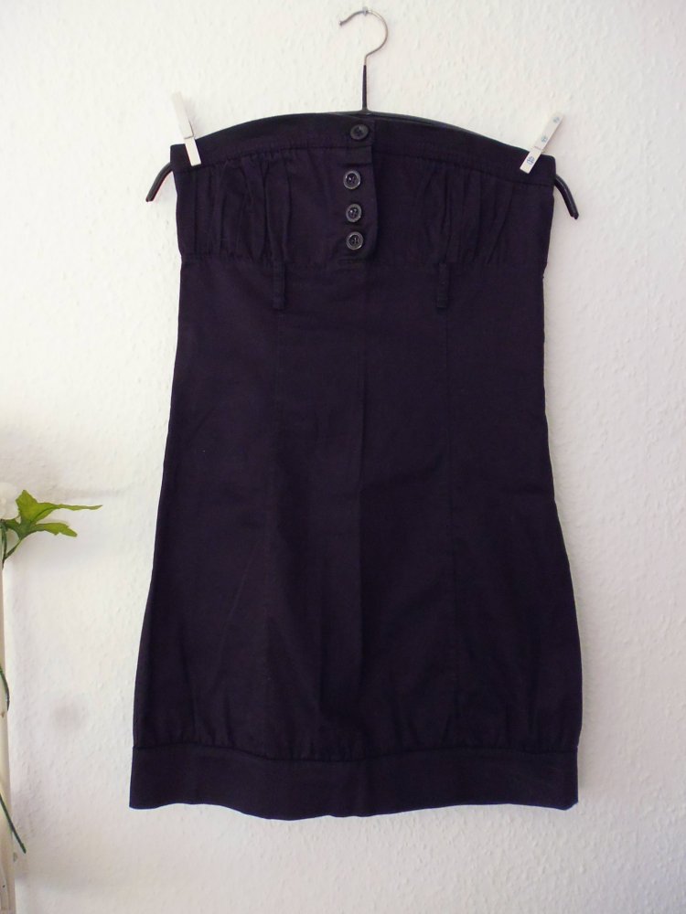 Bandeau Etui Kleid | Gr. S | schwarz