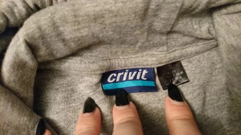 Hoody Pulli | Gr. S 36 38 | grau | Crivit