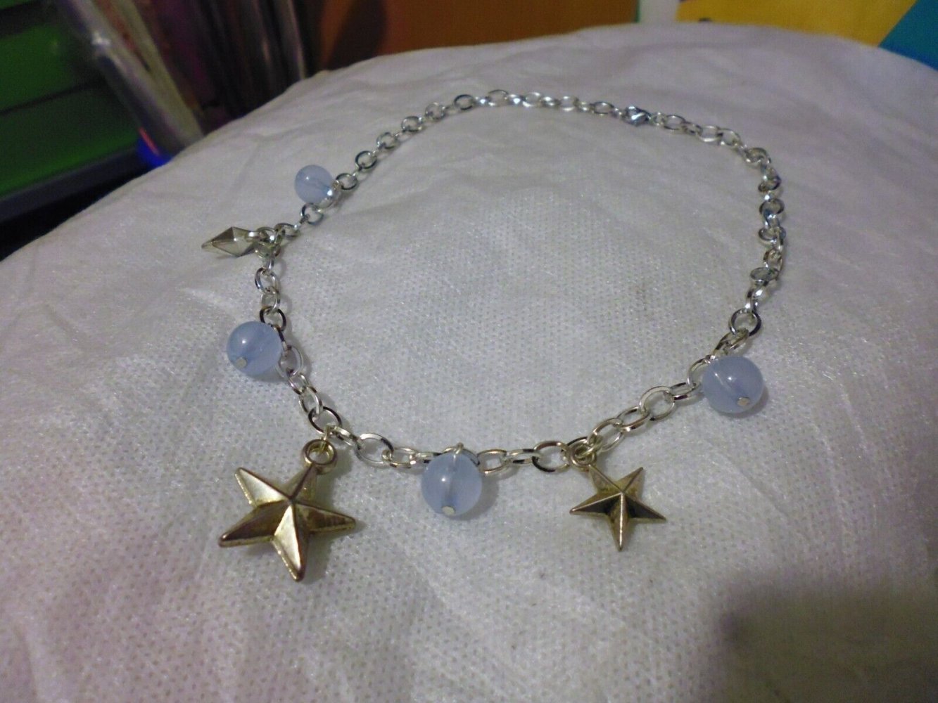 Sterne Halskette | silber blau | auch als Armkette