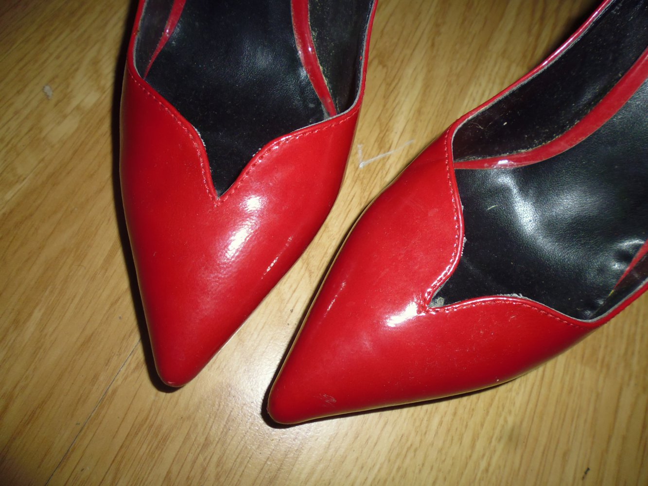 rote High Heels Pumps Gr. 39