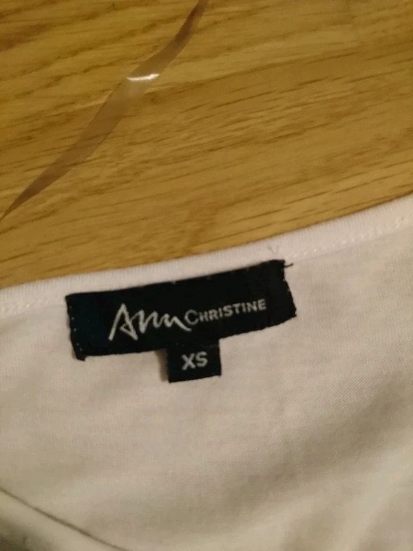 Bluse Top | Gr. XS 34 | weiß | Ann Christine