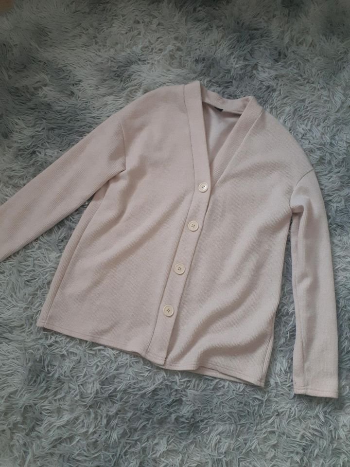 Rose Cardigan mit Knöpfe cute süß rosa