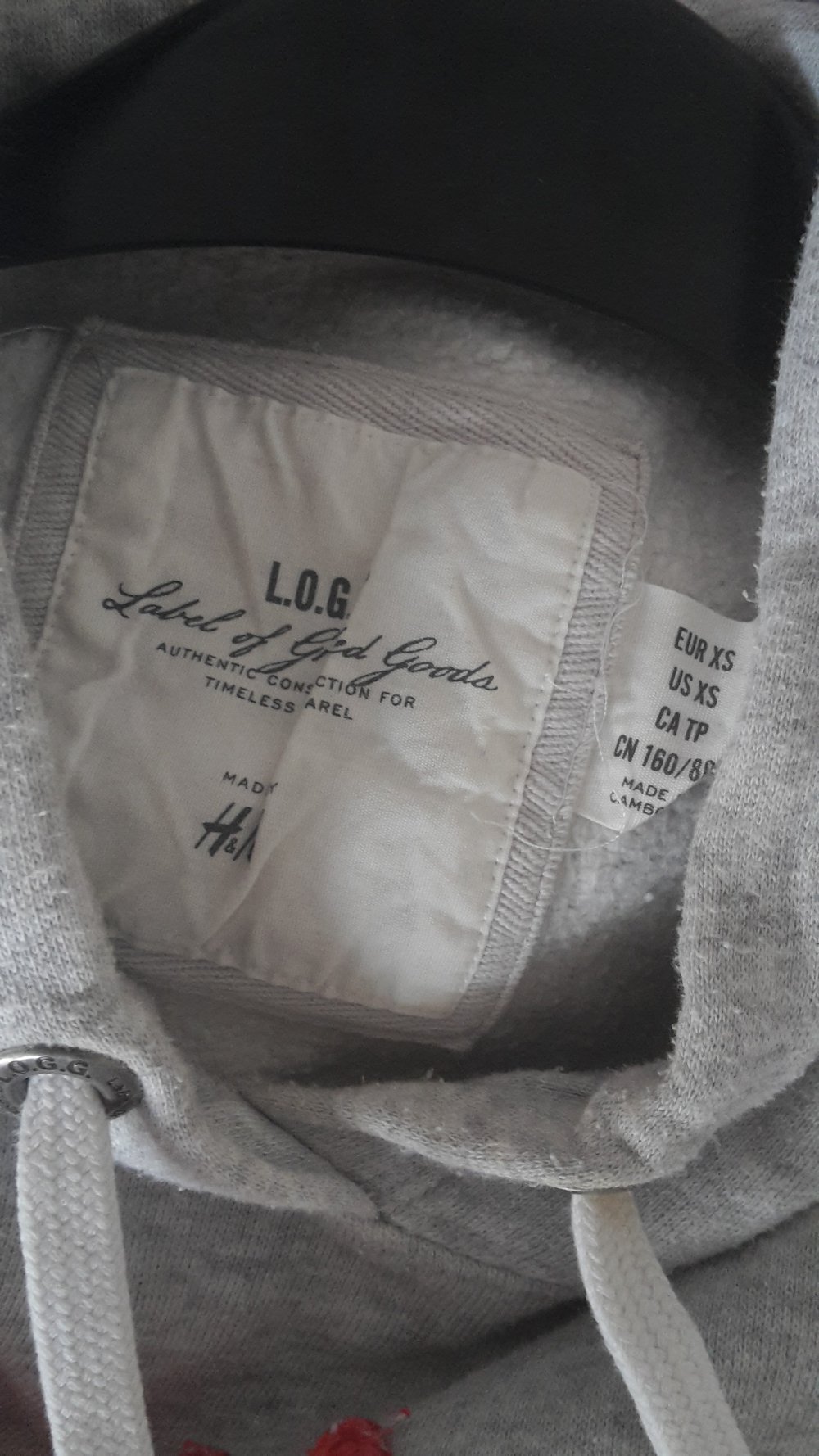 Graues Weiches Sweatshirt mit Schrift