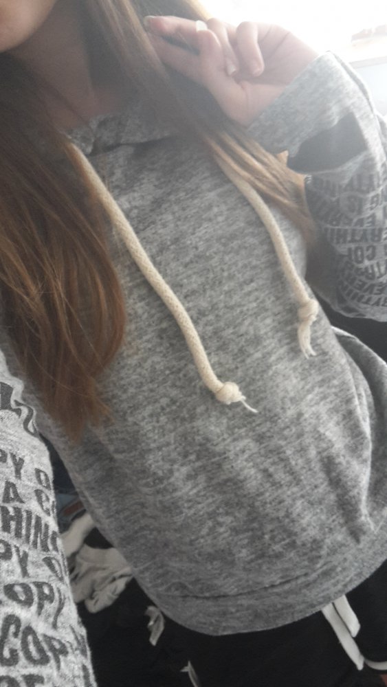 Graues Sweatshirt Melliert