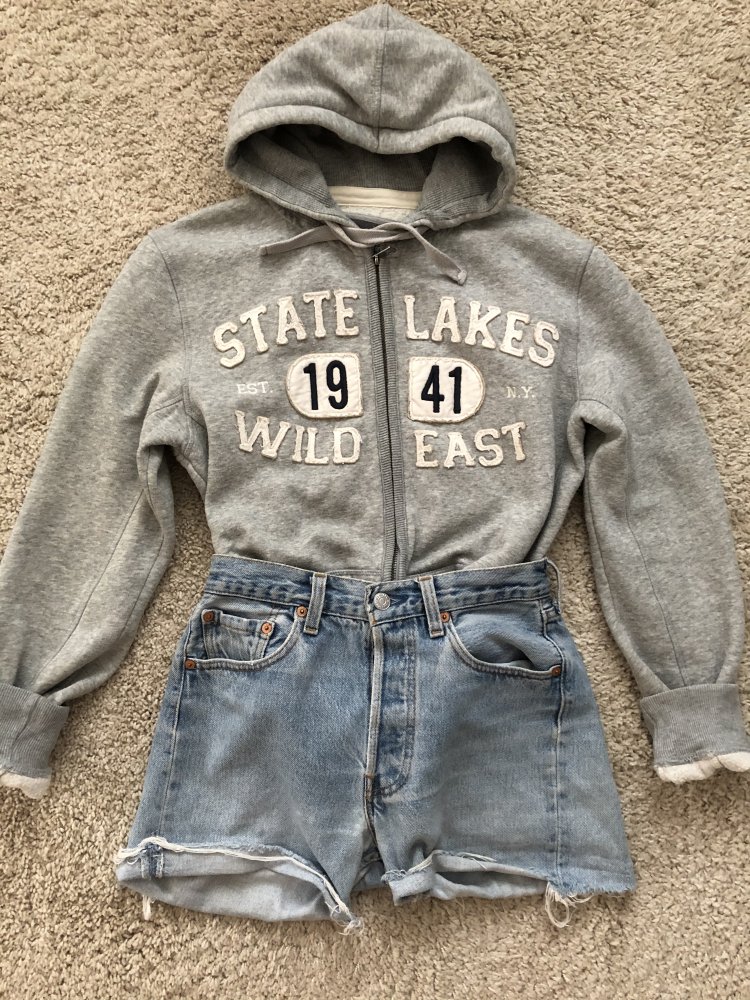 Vintage Strickjacke Hoodie 
