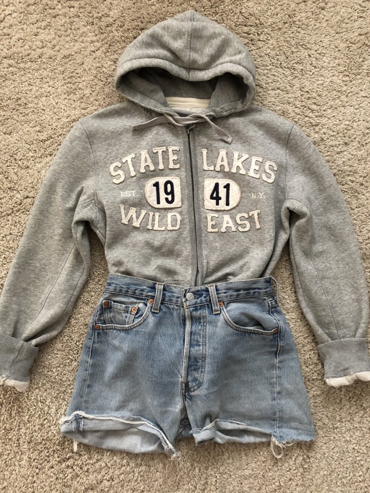 Vintage Strickjacke Hoodie 