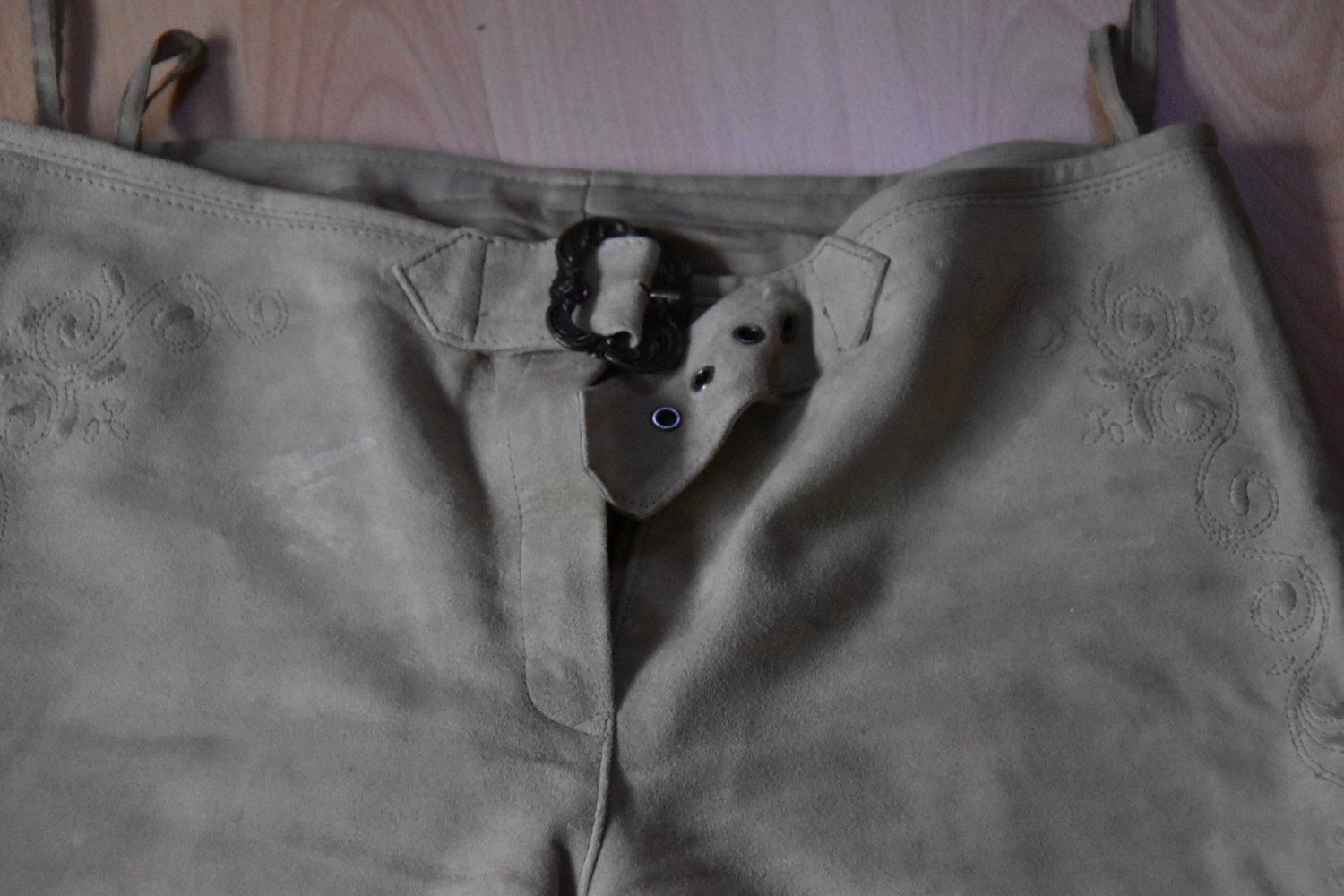 wunderschöne helle Lederhose