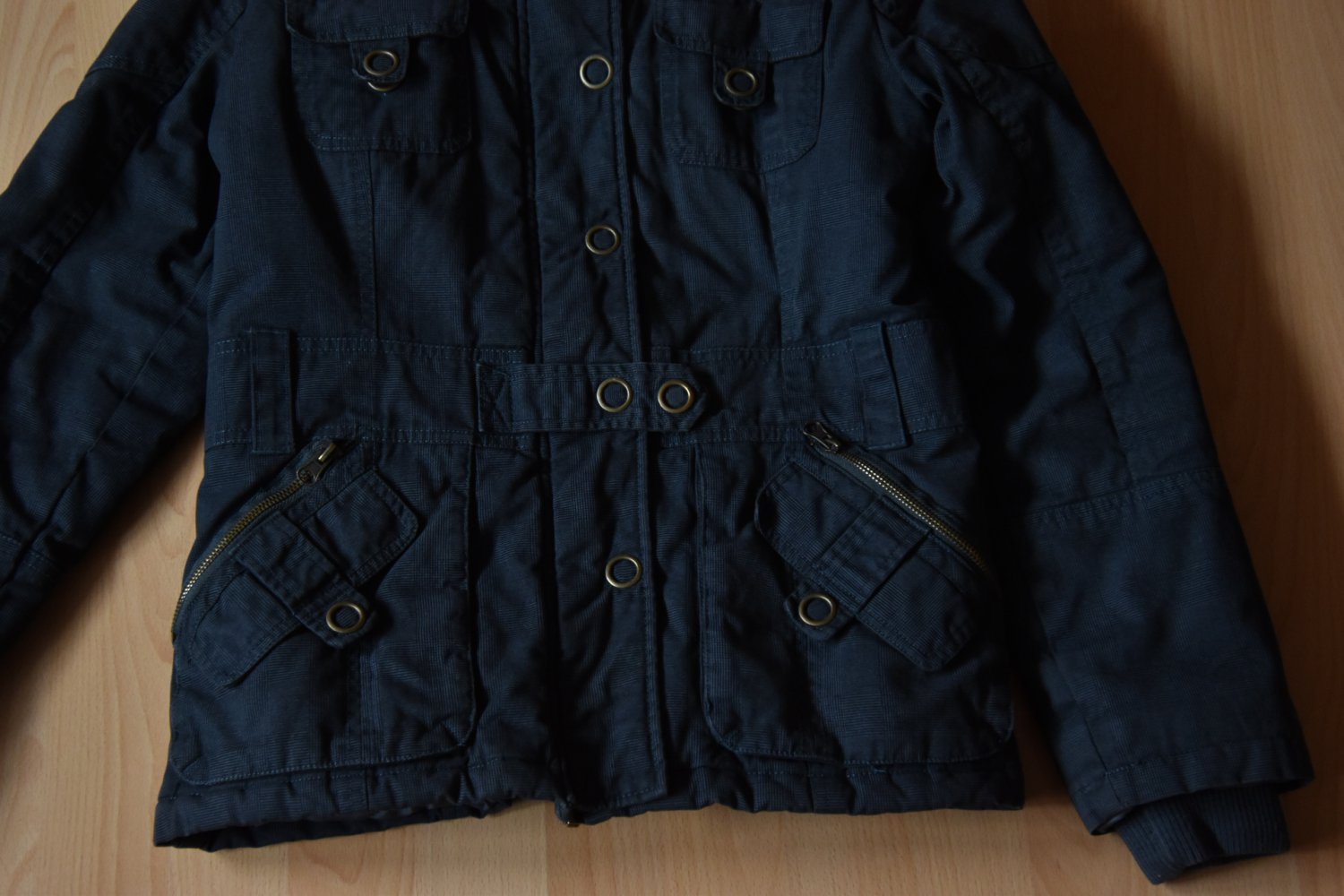 hübsche Tailierte Winterjacke in Jeansoptik 