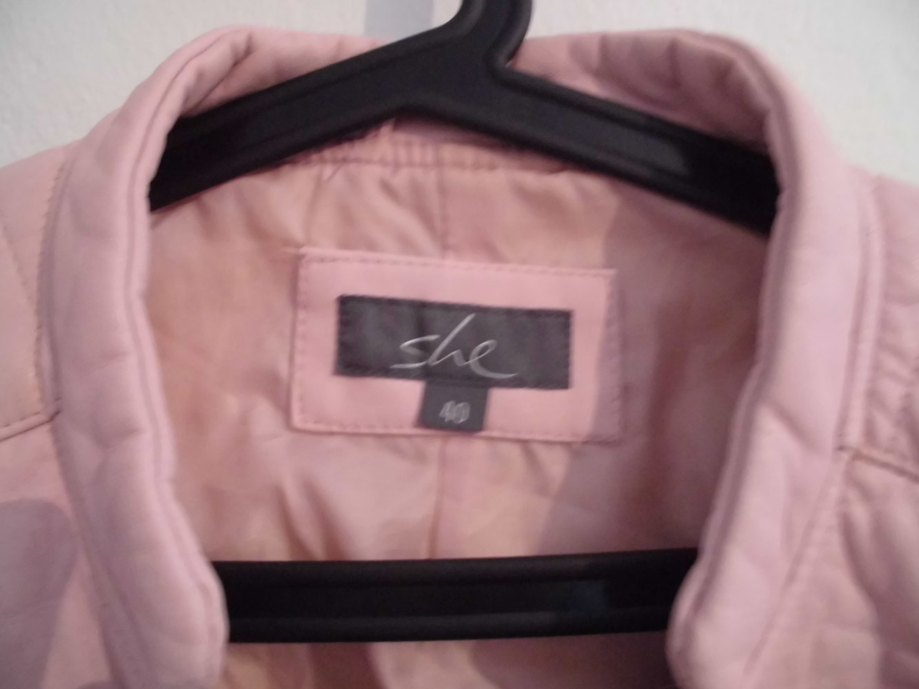 Coole Bikerjacke ! Leder ! She ! Rose ! 40 !