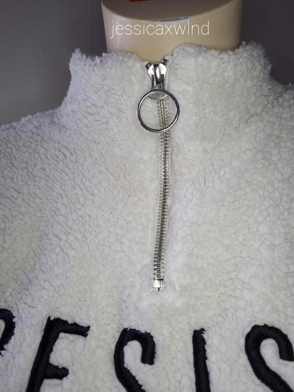 Reißverschluss Pullover Teddystoff Teddypullover Resist