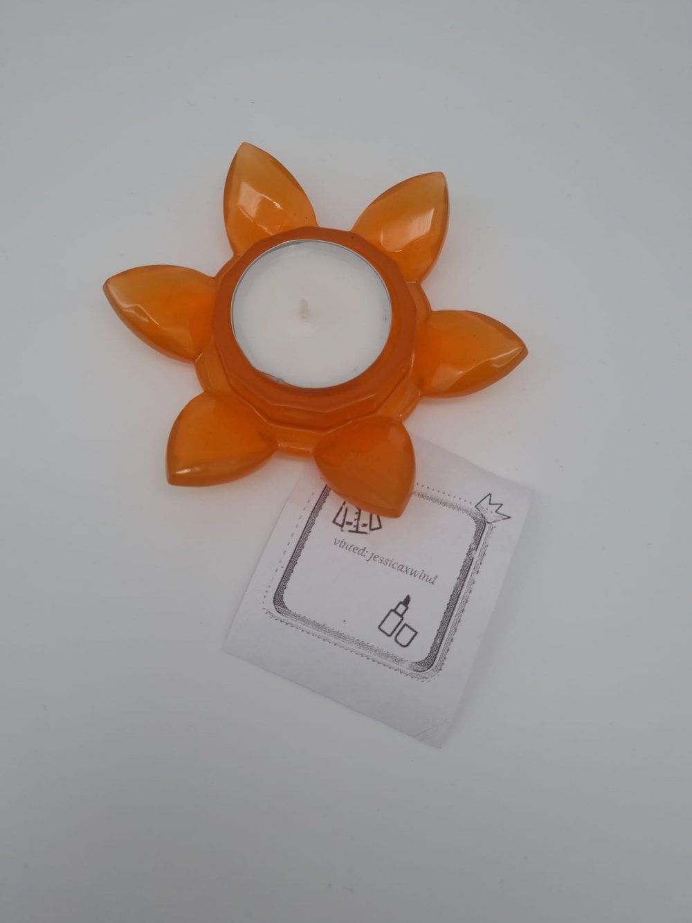 Lotusblume Kerzenhalter aus Epoxidharz