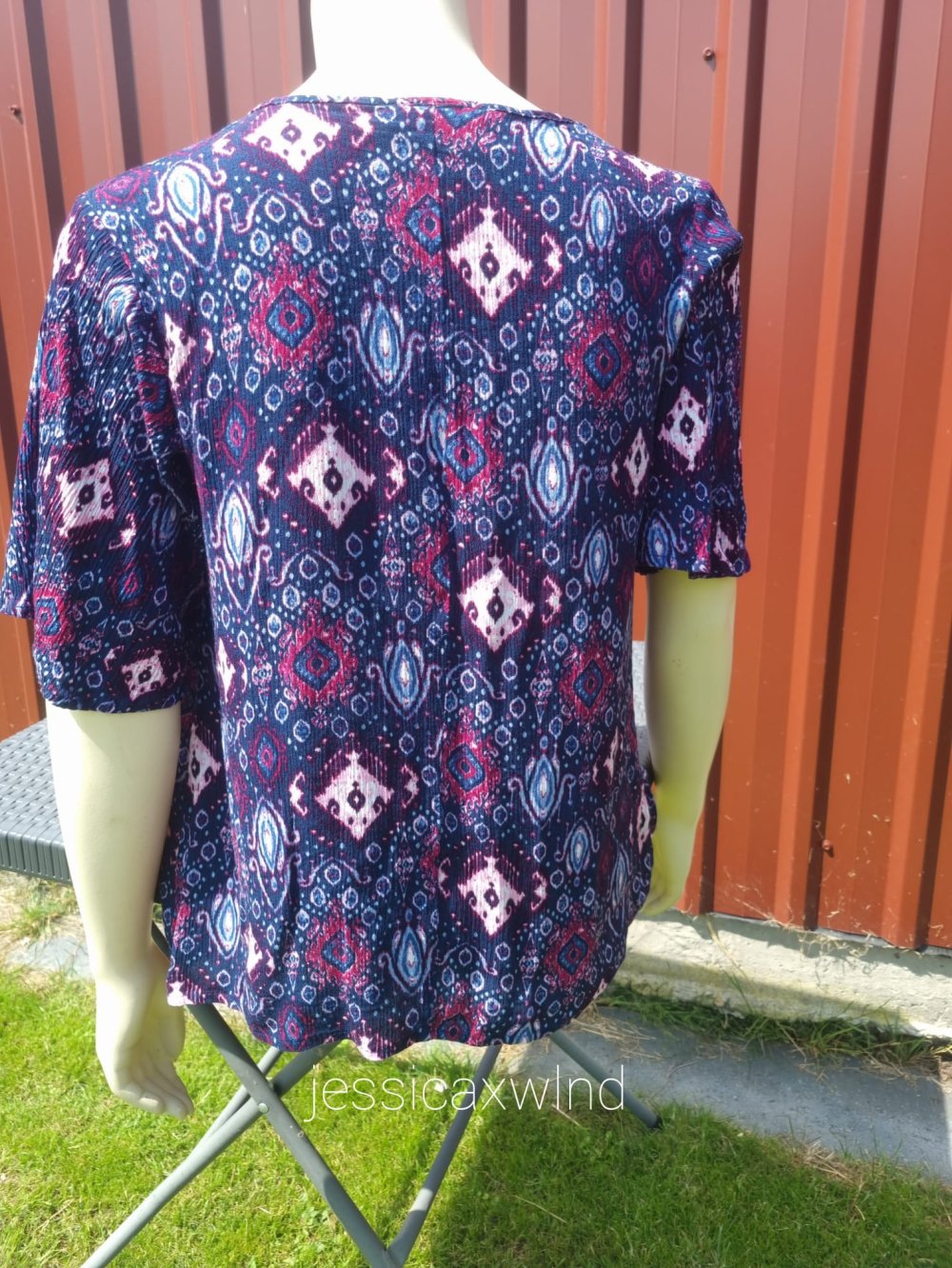 Bluse Schnüren Geriffelt Y2K Vintage
