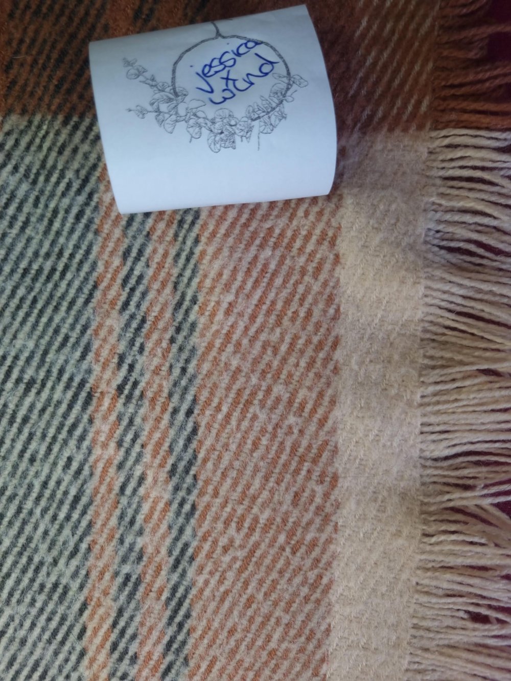 Langer karierter Schal