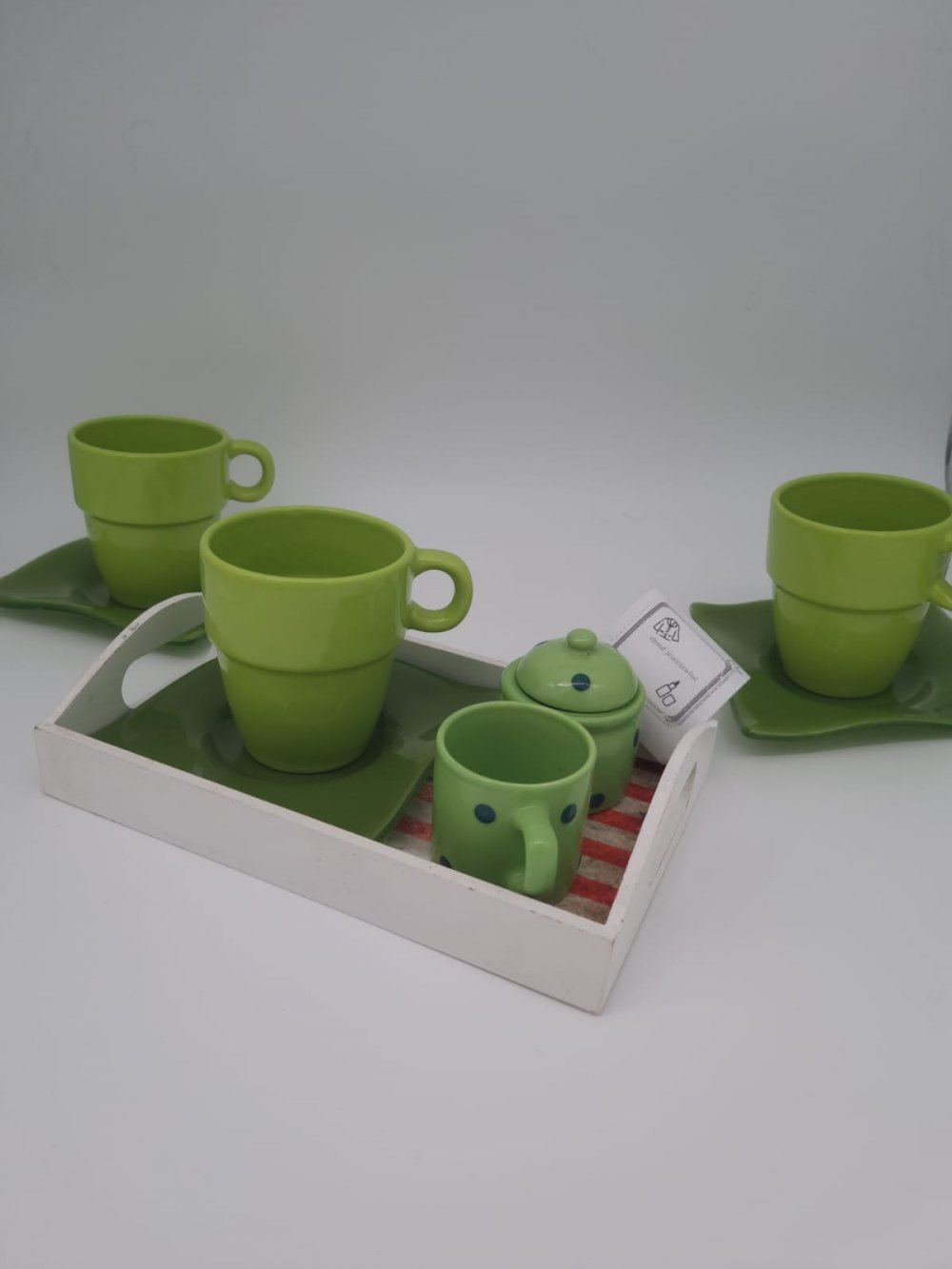 Servierbrett und Kaffeeset / Teeset