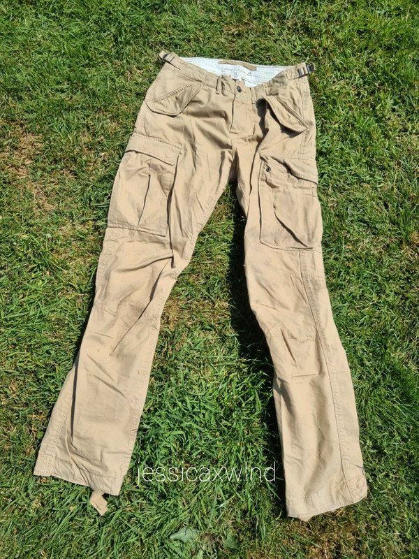 Beige Cargohose