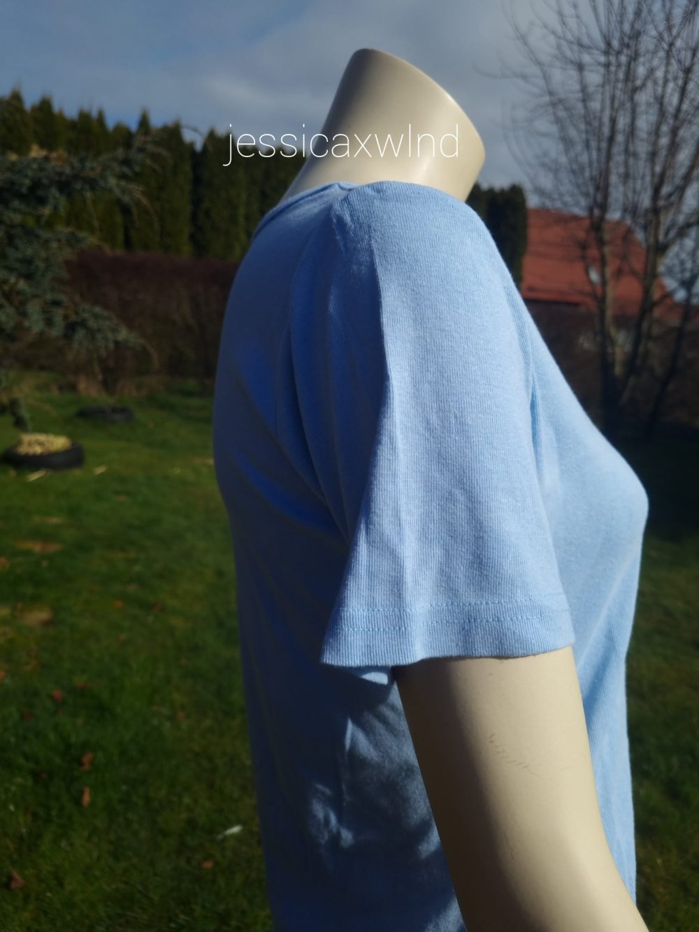 T-Shirt aus Viskose & Baumwolle