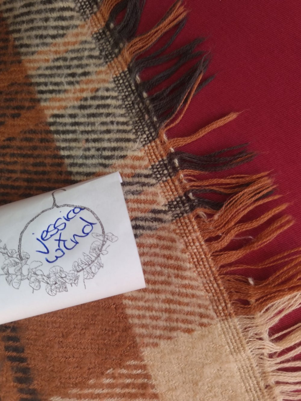 Langer karierter Schal