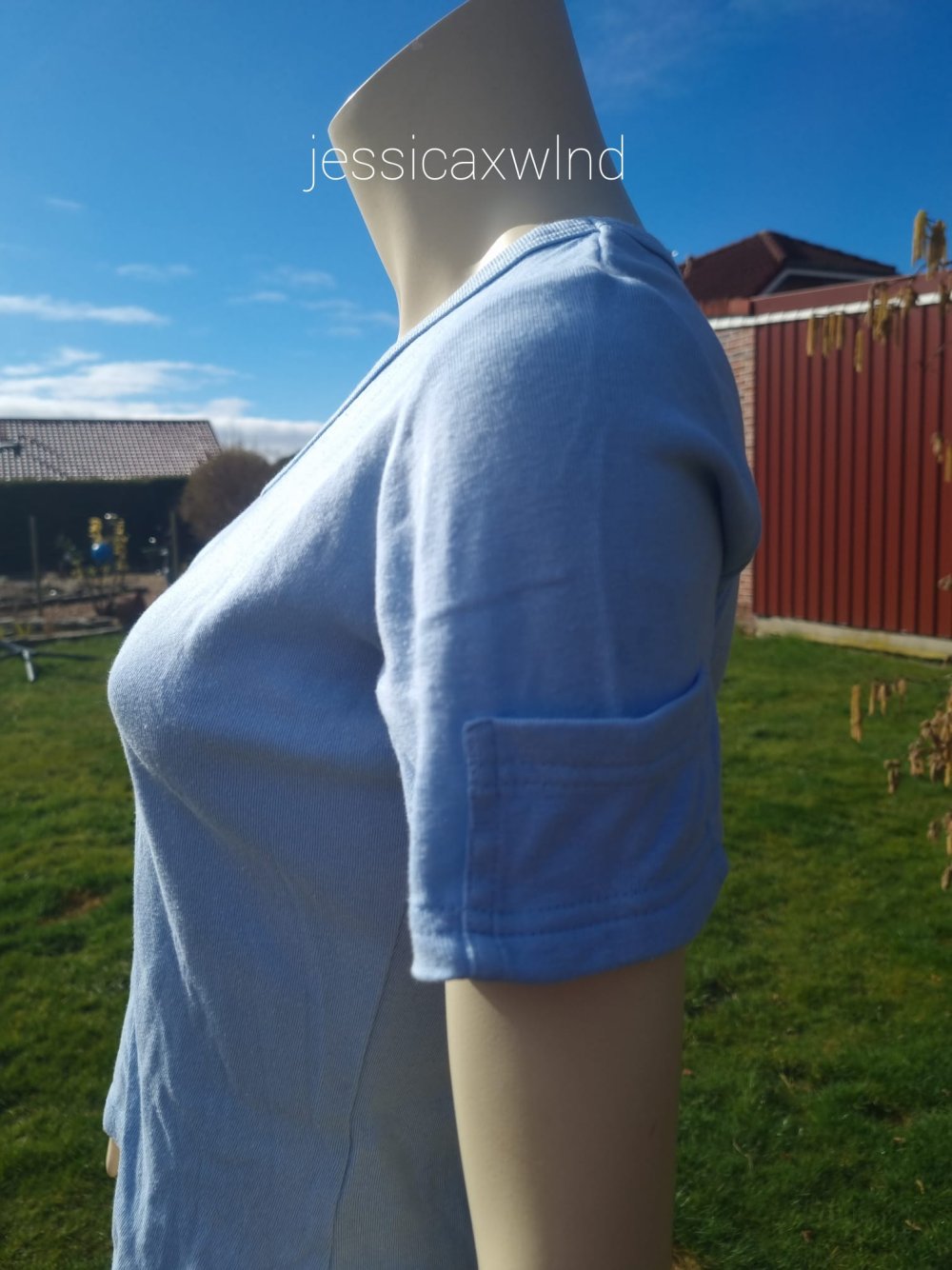 T-Shirt aus Viskose & Baumwolle