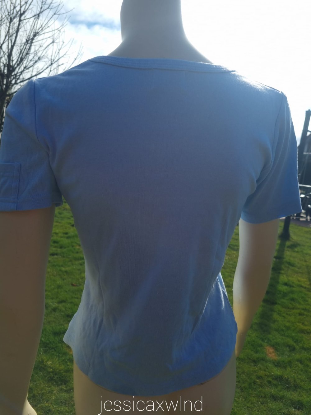 T-Shirt aus Viskose & Baumwolle