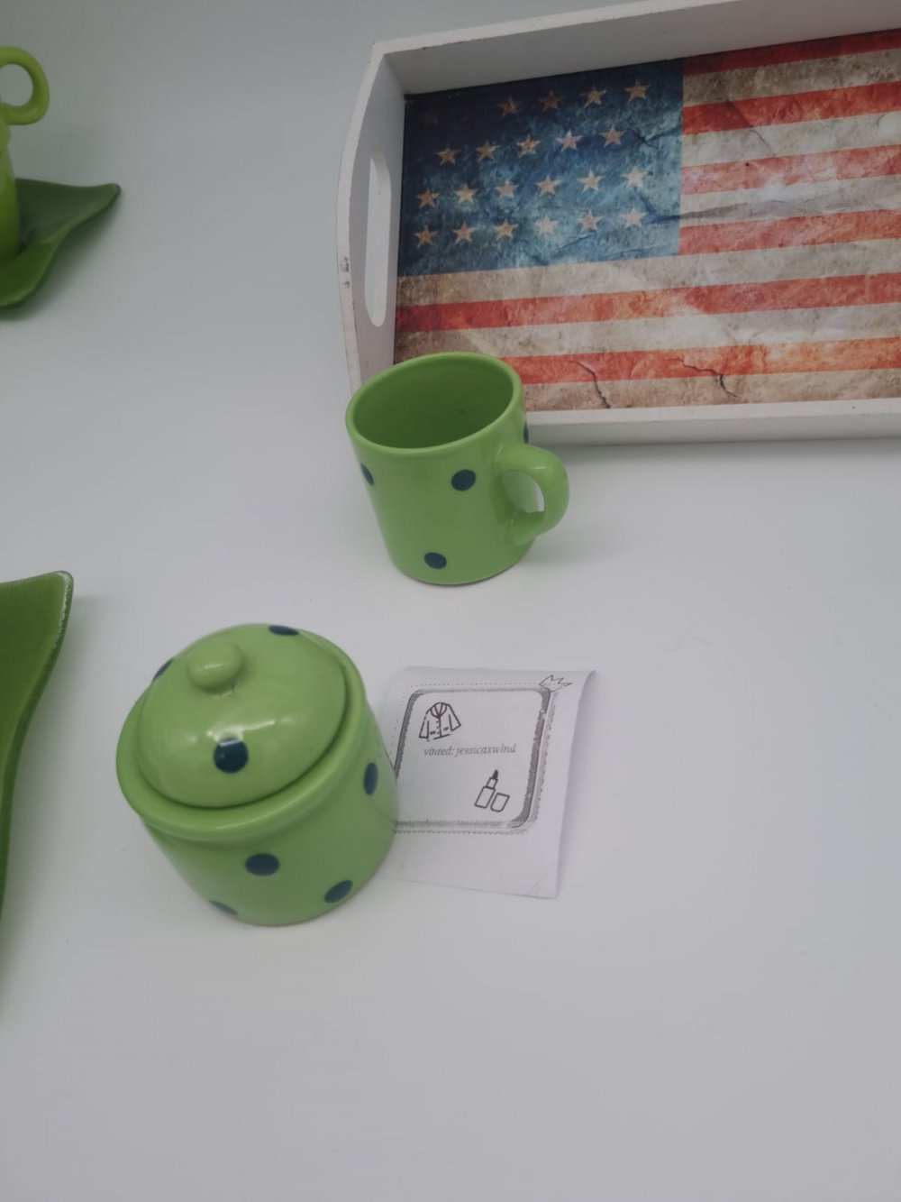 Servierbrett und Kaffeeset / Teeset