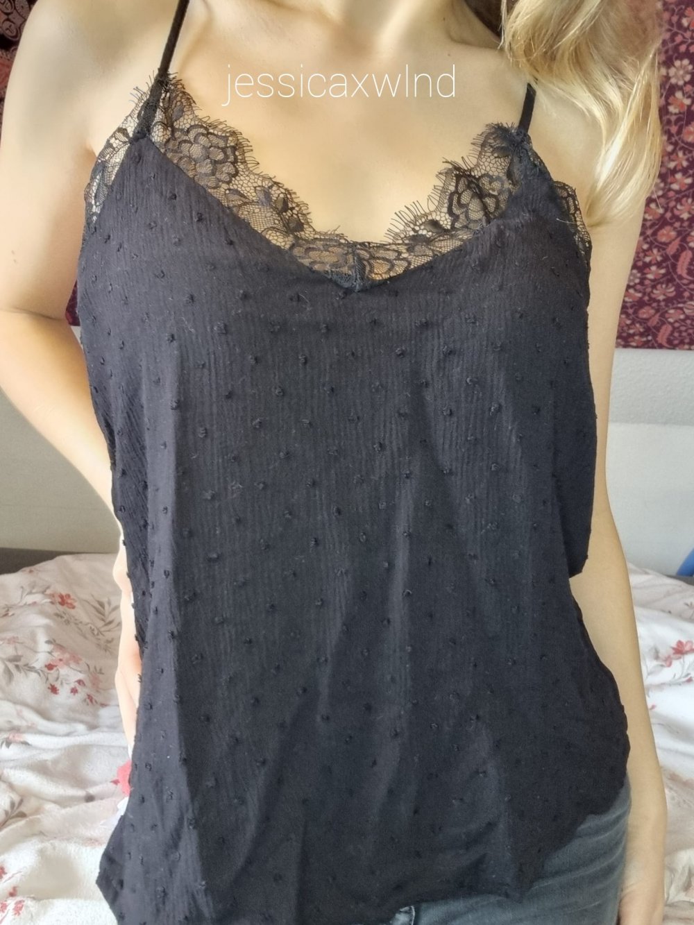Stradivarius Spitzen Top