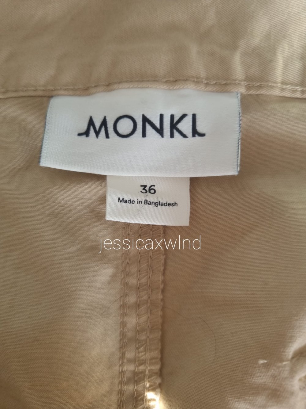 Beige Cargohose von Monki