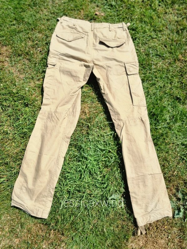 Beige Cargohose