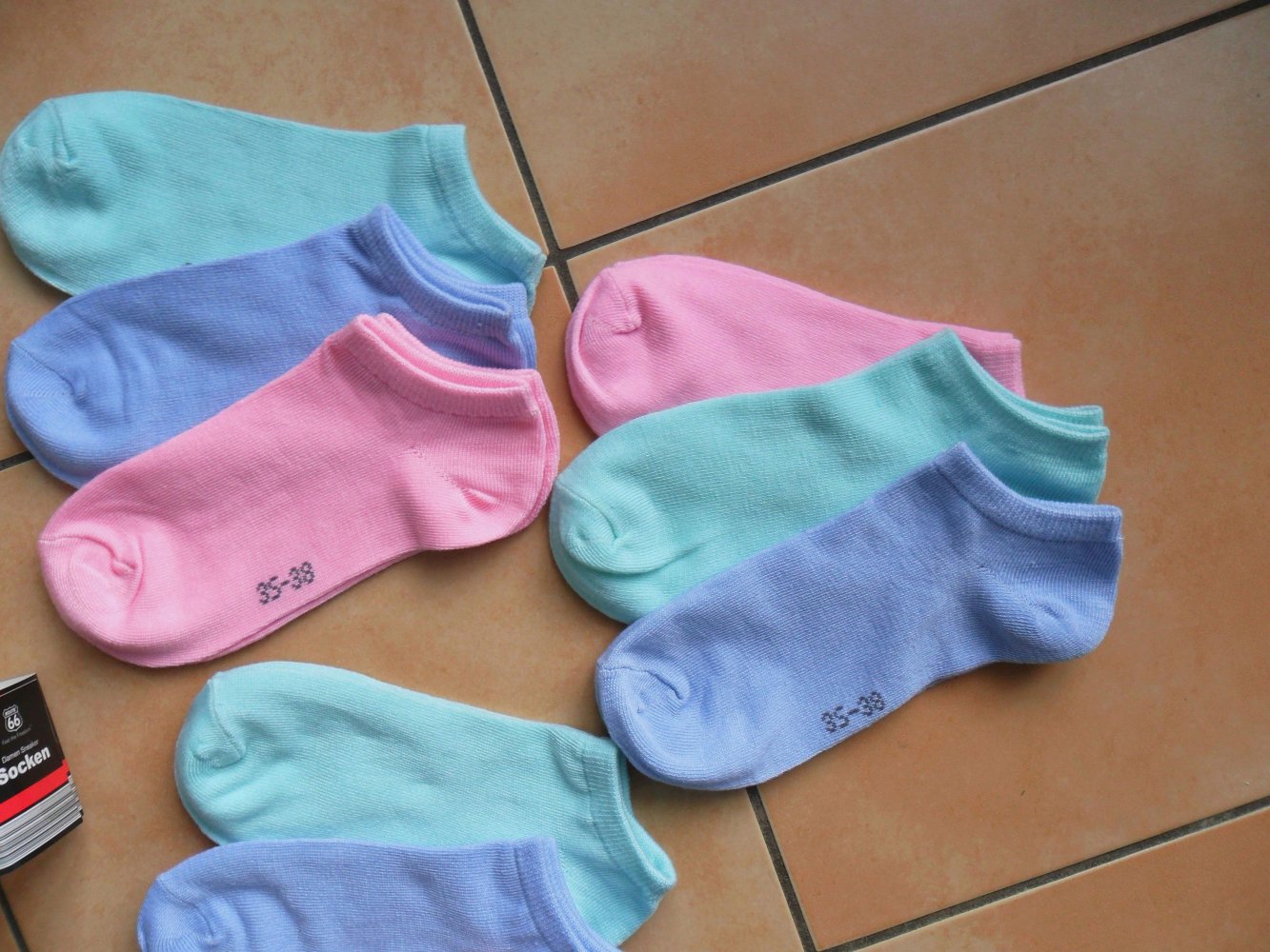 9 Paar Route 66 Söckchen Sneakersocken Socken 35-38 ungetragen