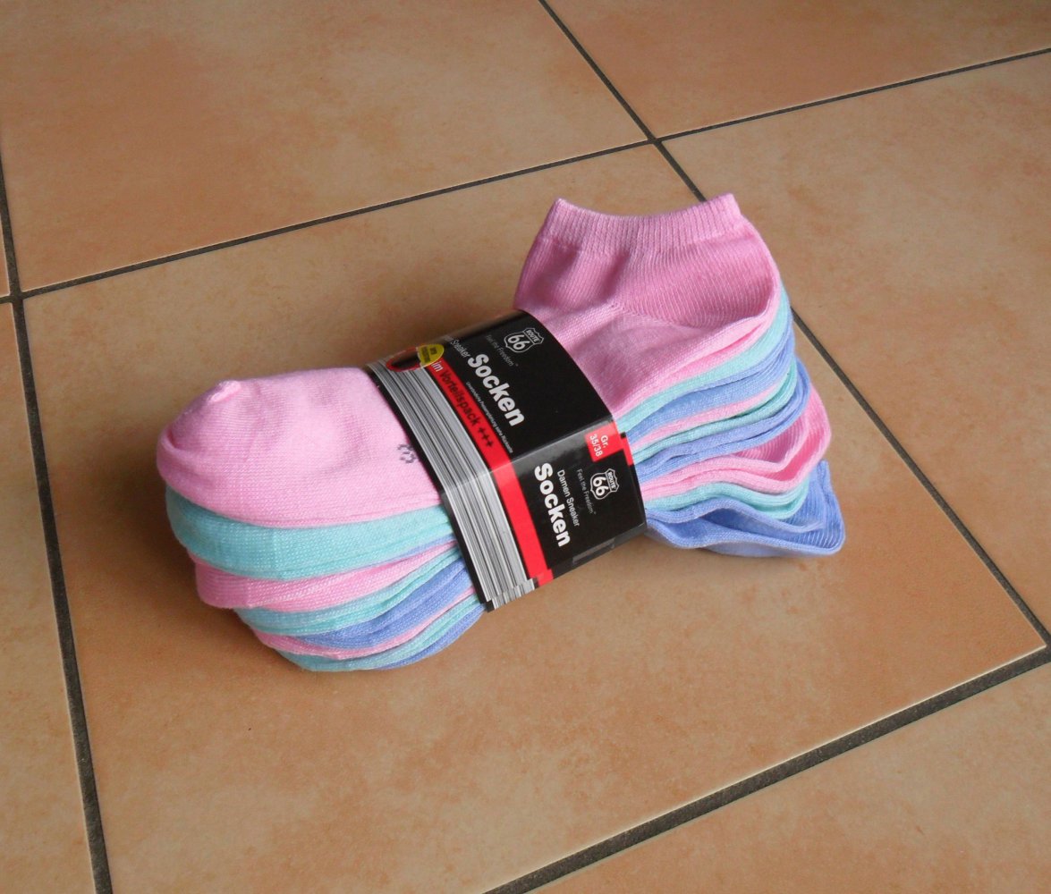 9 Paar Route 66 Söckchen Sneakersocken Socken 35-38 ungetragen