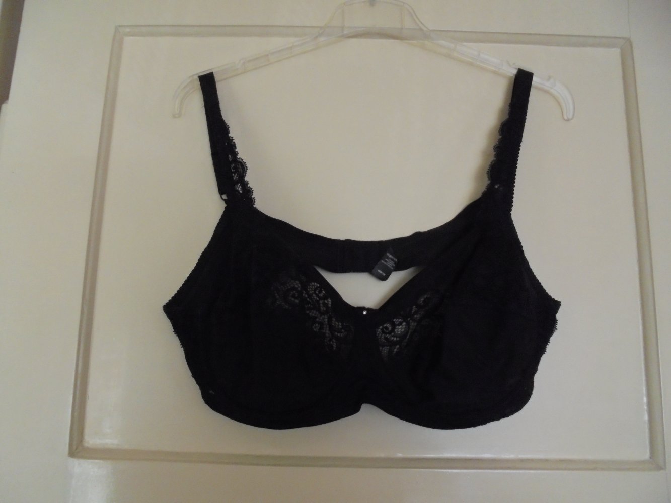 Schwarzer Bügel BH von Luwa Dessous Gr. EUR 95 D