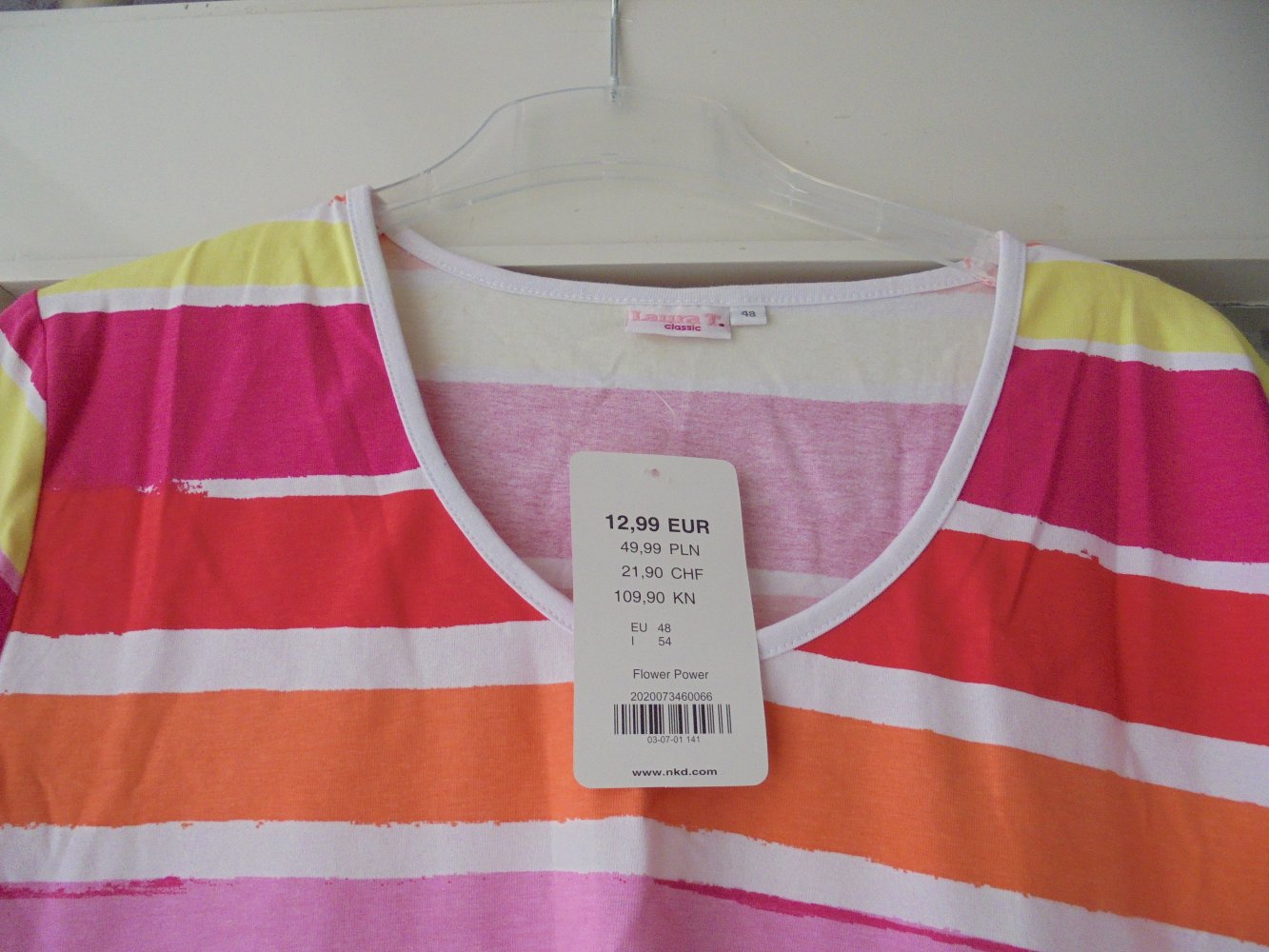 Laura T. T-Shirt bunt gestreift Gr. 48