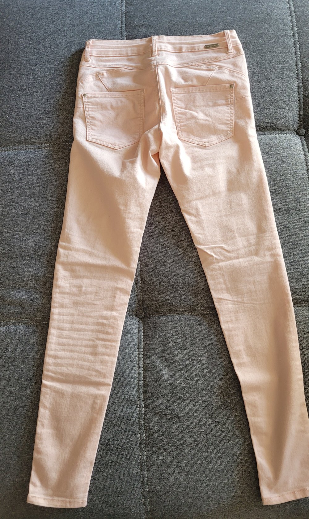 Pfirsichfarbende Skinny Hose von Orsay - Größe 36