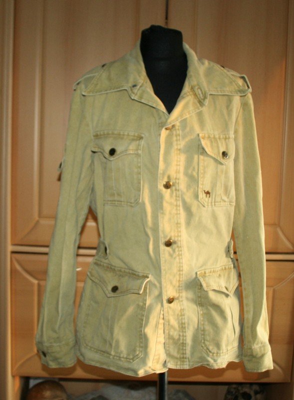 70er Vintage Camel Jeansjacke Gr. 38 camel