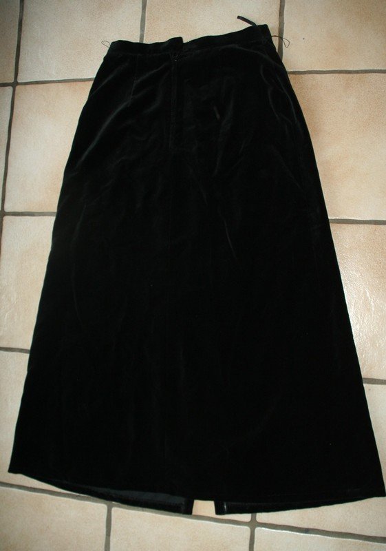 Gothic Samt Maxi Rock Gothic Gr. 38