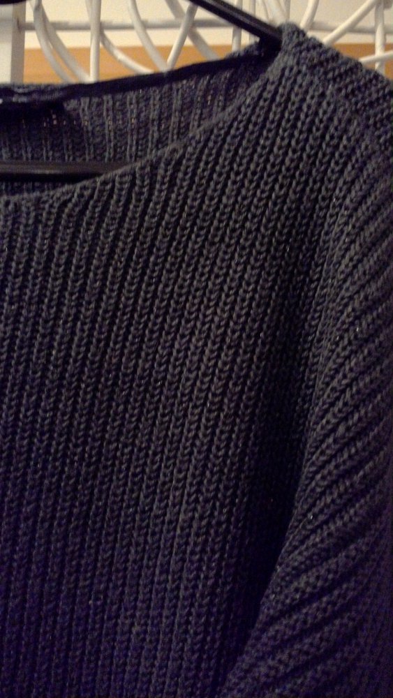 weiter graue Strickpulli