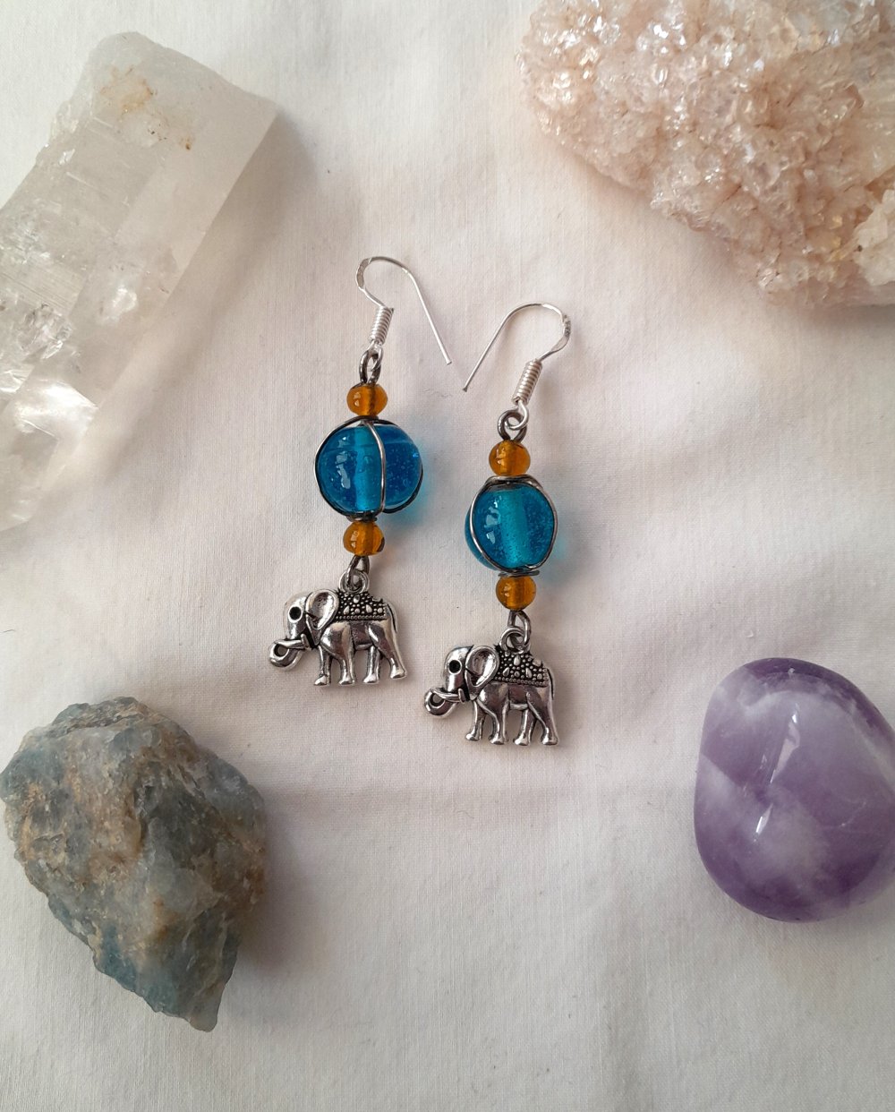 Wunderschöne, einzigartige Elefanten Ohrringe