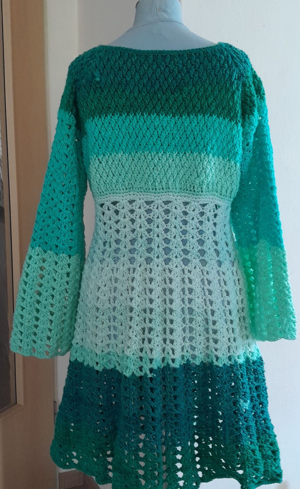 Wunderschönes, grünes Fairycore Strickkleid, Gr.S/M