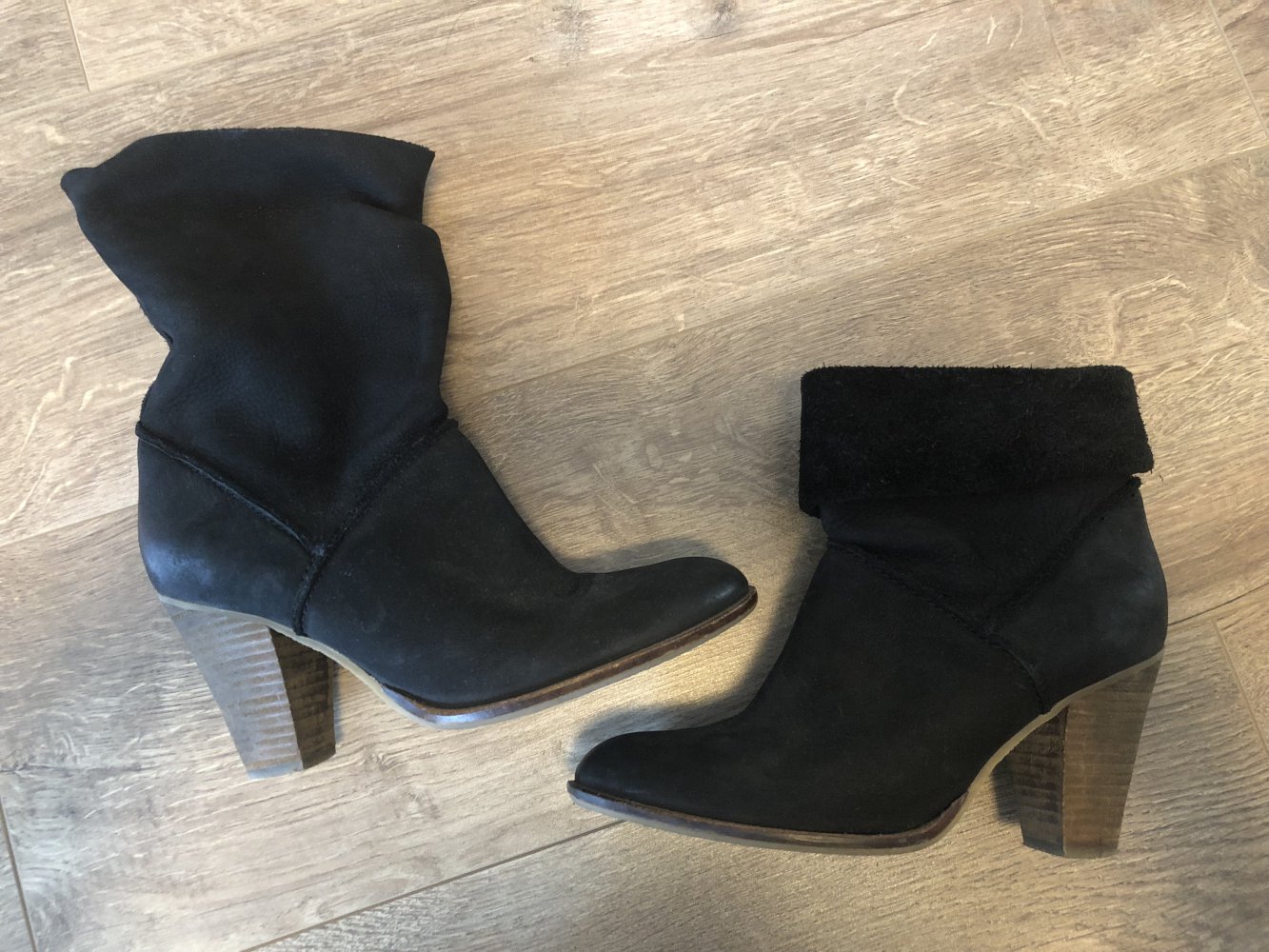 Echtleder- Stiefeletten 38