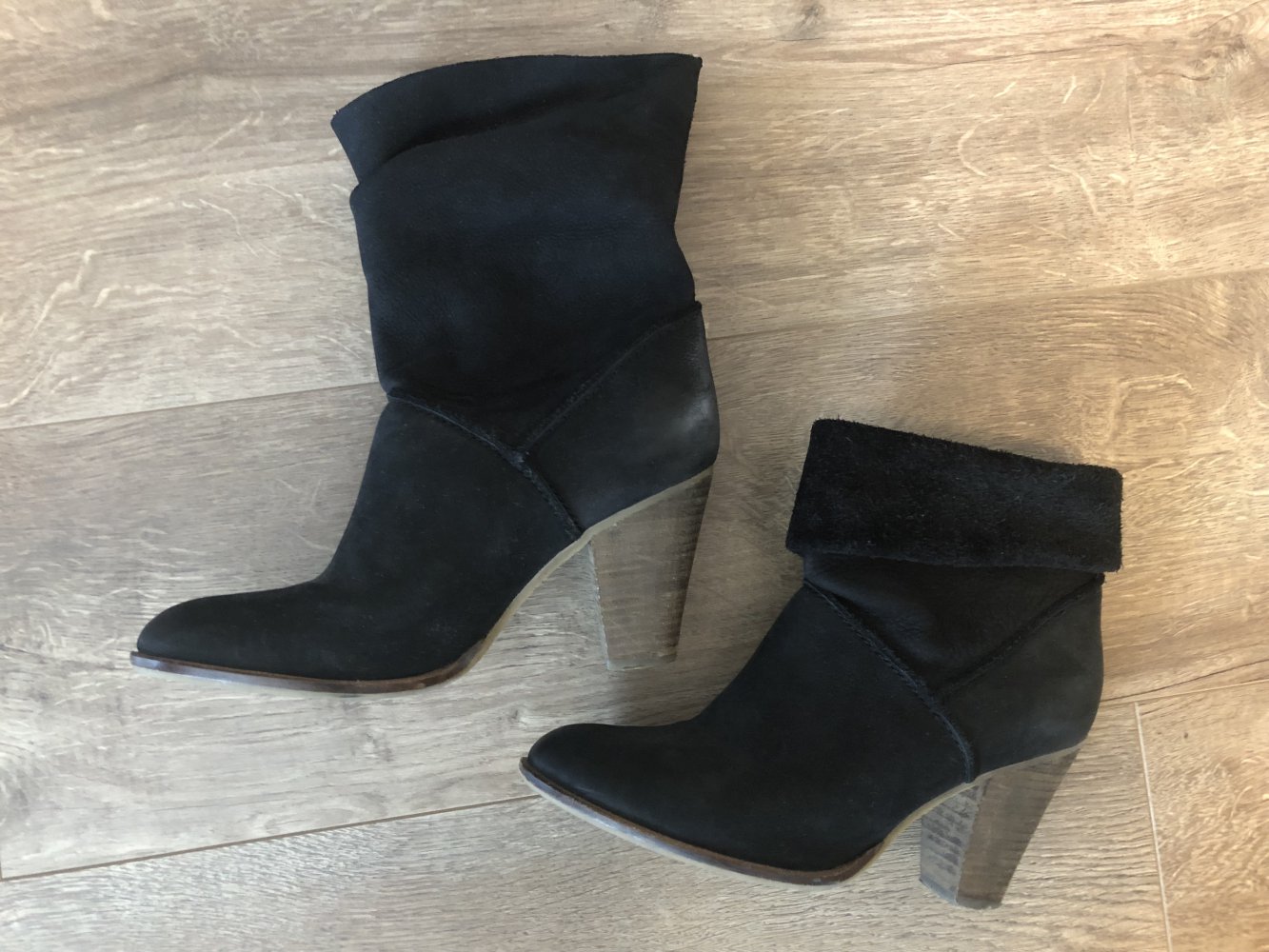 Echtleder- Stiefeletten 38