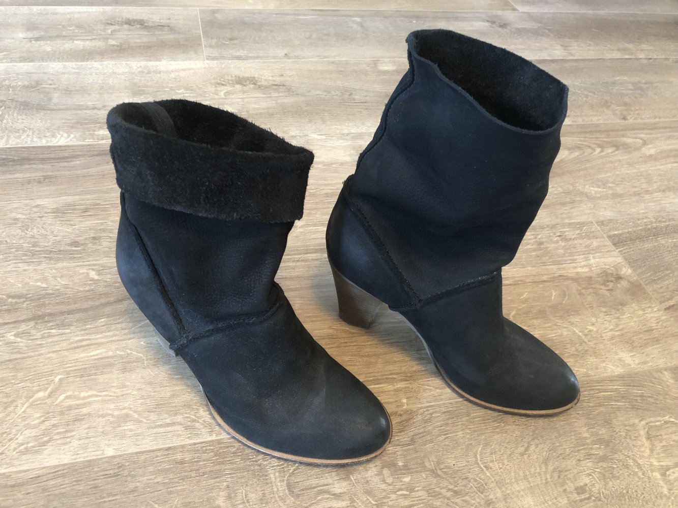 Echtleder- Stiefeletten 38