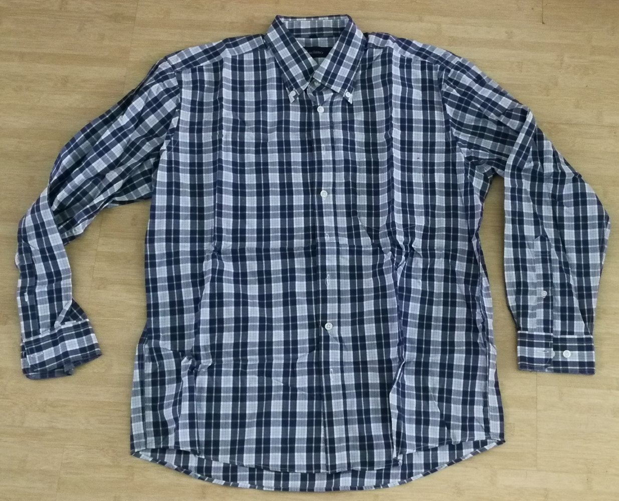 Luciano For Men Karomuster klassisches Herrenhemd rockig grungig neu Gr. L Baumwolle Unisex