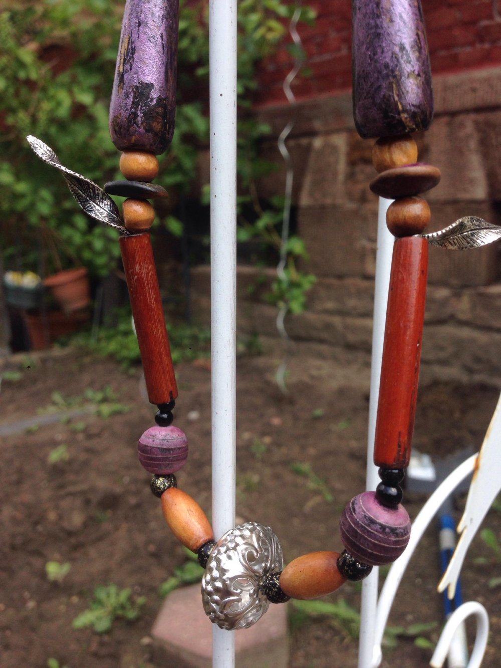 Perlenkette Ethno Indianer Vintage Boho Hippie Buddha Yoga!