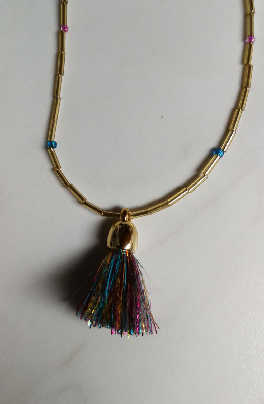 Halskette Goldkette Quastenkette Charm Designerschmuck Buddha Glücksbringer Handarbeit Custom