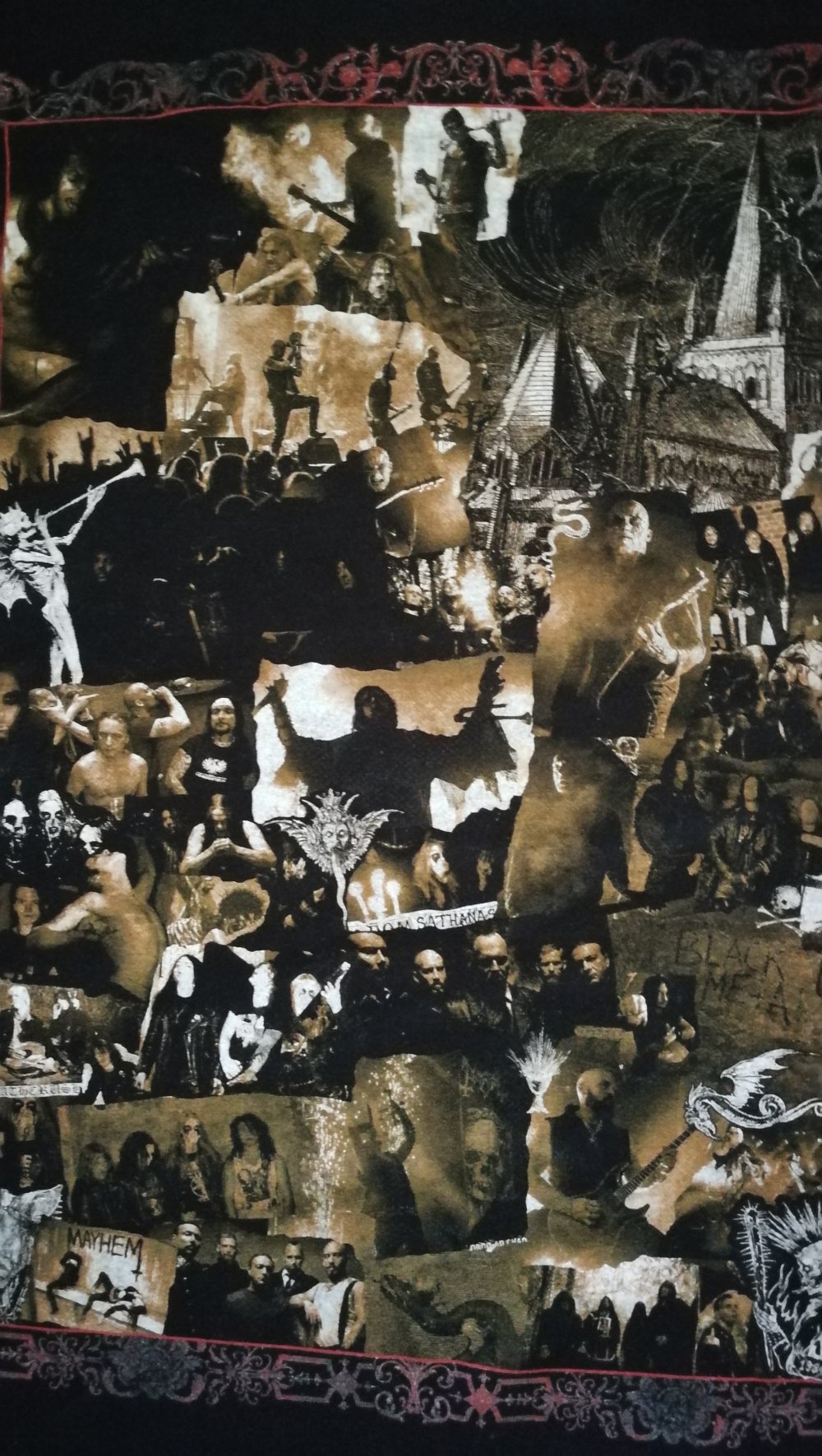 The True Mayhem 40th Anniversary Bandshirt Collage NEU Black Metal Kult