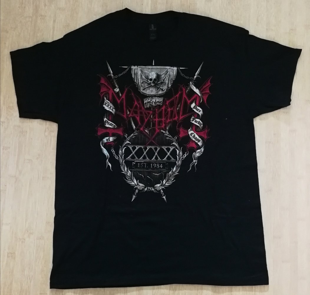 The True Mayhem 40th Anniversary Bandshirt Collage NEU Black Metal Kult